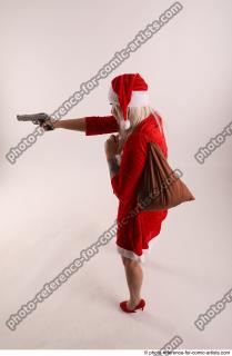 JAROSLAVA STANDING POSE WITH GUN